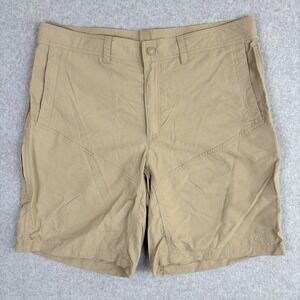 North Face Horizon Cargo Shorts Men's 38 Khaki Nylon Utility Hiking Outdoor
